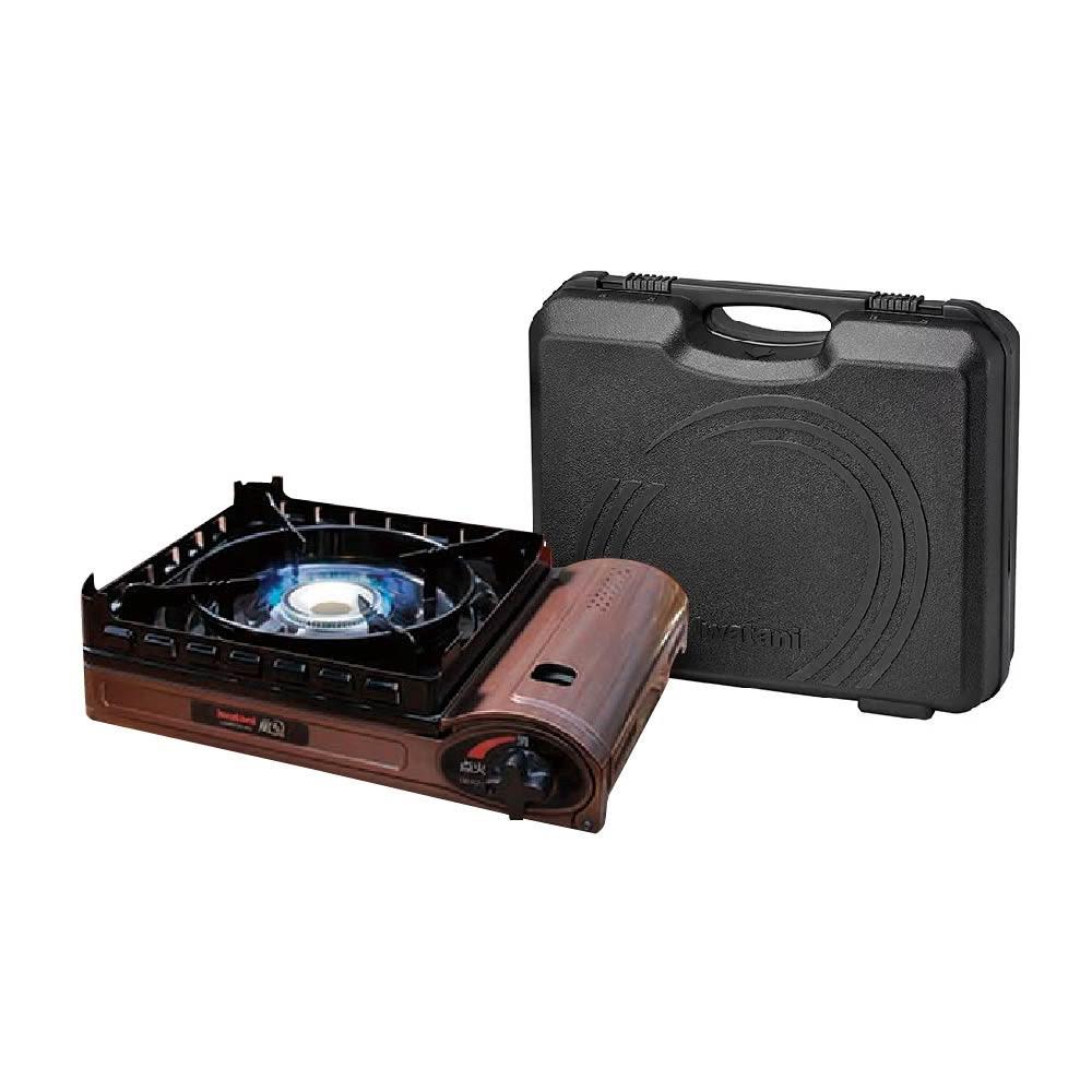 Iwatani 岩谷】日本岩谷Iwatani KAZE 風丸超防風磁式瓦斯爐咖啡色熱值