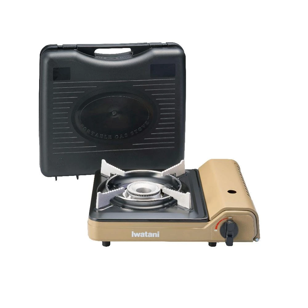 【Iwatani 岩谷】磁吸式 防風 瓦斯爐 3.0kw 香檳金 附外盒 / 台 CB-VT-1