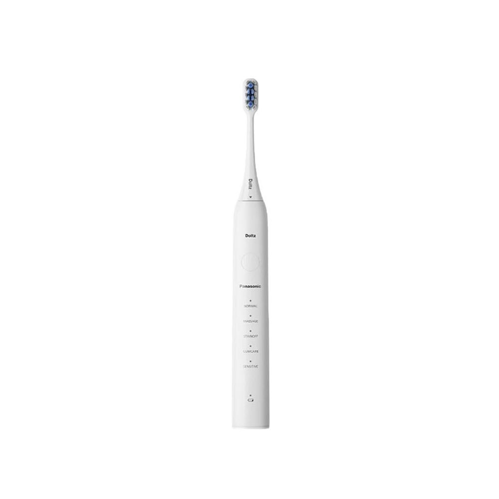 Panasonic國際牌 EW-DC02 Panasonic國際牌 EW-DC02 聲波式電動牙刷,採用先進聲波技術,提供清潔、敏感、護齦、柔動、美白、按摩、拋光7種潔牙模式,適合成人日常口腔護理。充電式設計,DC 5V電源,尺寸僅2.5x23cm,便攜輕巧。附贈2個EW-DC01刷頭、充電座及說明書,產地中國,1年保固。白色、藍色、黑色選擇,讓您輕鬆擁有健康亮白笑容,提升口腔衛生!