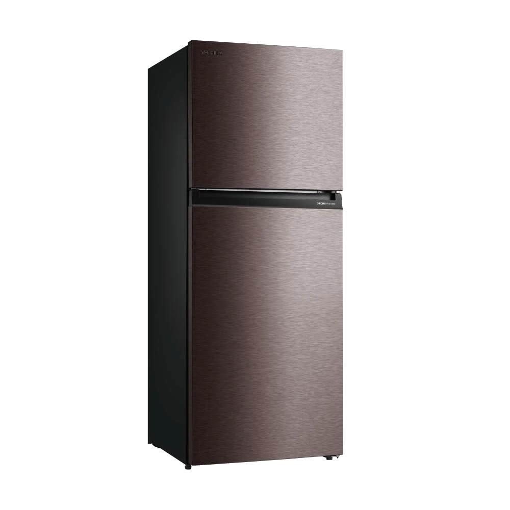 TOSHIBA 東芝 GR-RT416WE-PMT 型號冰箱，312L 實際容量，適閤中小型家庭使用。採用變頻馬達，雙門設計（右開門），尺寸 595 x 695 x 1620mm，灰色系外觀時尚。能源效率第1級，具節能標章，環保冷媒，耗電低。產地中國，全機及壓縮機保固1年，BSMI 許可依原廠公告。含基本安裝服務，提供高效冷藏保鮮體驗。