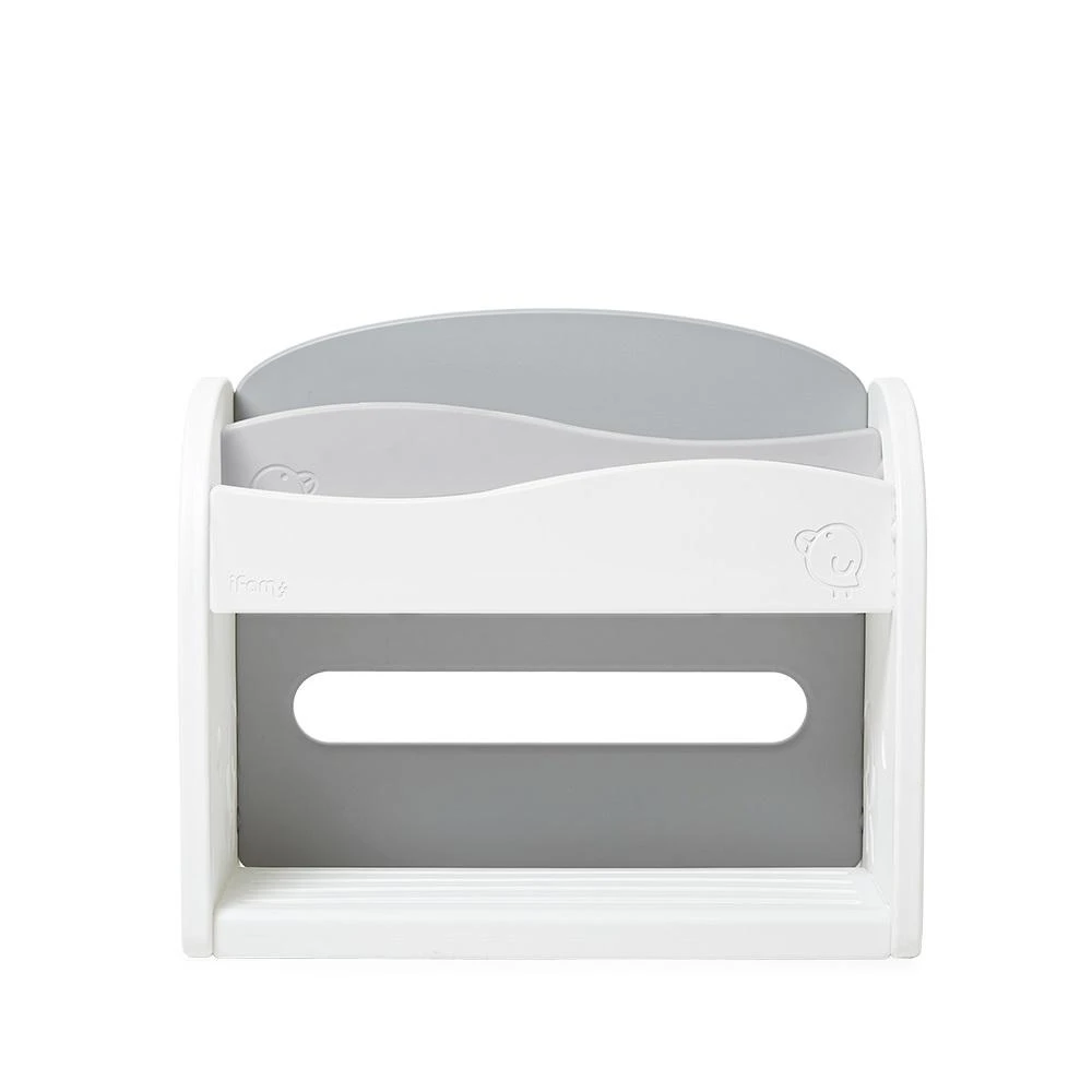 【Ifam】【韓國iFam 現貨直寄】波浪造型書架 幼兒前置式書櫃 多功能兒童波浪式書架 玩具收納組 附 防塵大收納加蓋子