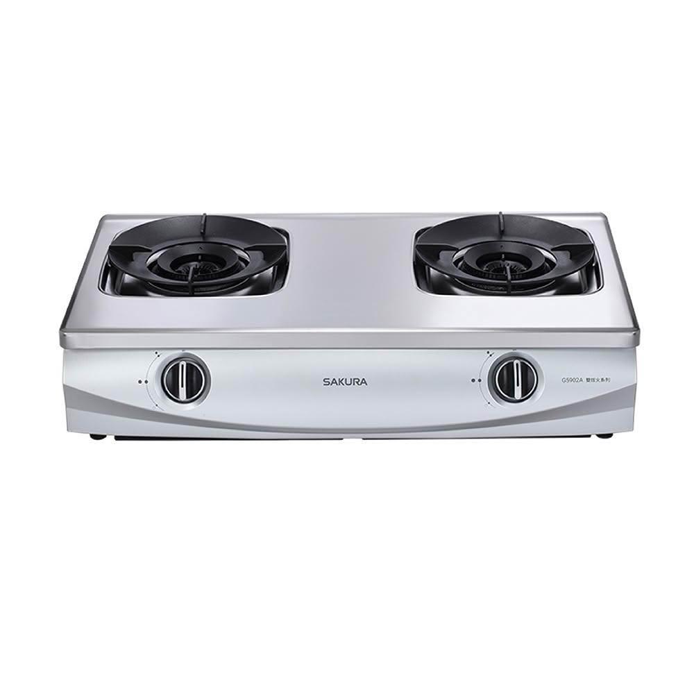 【SAKURA 櫻花】櫻花 SAKURA 聚熱焱雙炫火安全爐 G5902AS檯爐 (僅限 中彰投 含基本安裝)