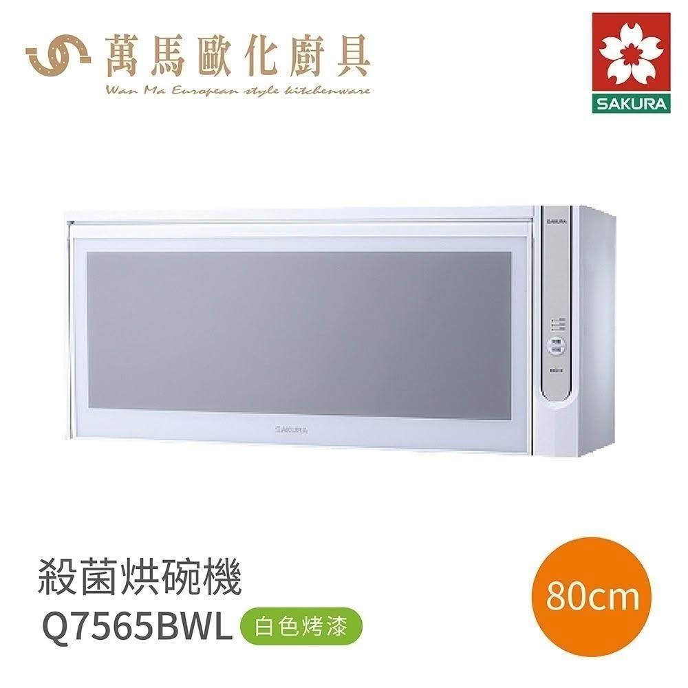 【SAKURA 櫻花】櫻花 SAKURA 吊掛烘碗機 Q7565BWL / Q7565BWXL 烤漆 (僅限 中彰投 含基本安裝)