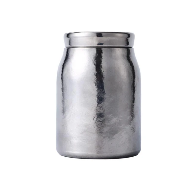 【TEMPEST】純鈦茶葉罐 1800ML ( 純鈦茶葉盒 純鈦茶罐 純鈦茶葉收納罐 純鈦罐 純鈦茶葉儲存罐 純鈦茶具收納 )交換禮物