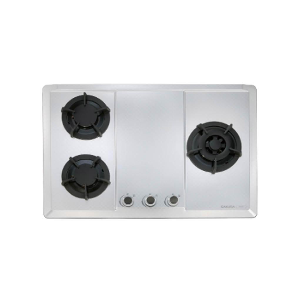 SAKURA櫻花 三口大面板易清檯面爐 G2633S(LPG)