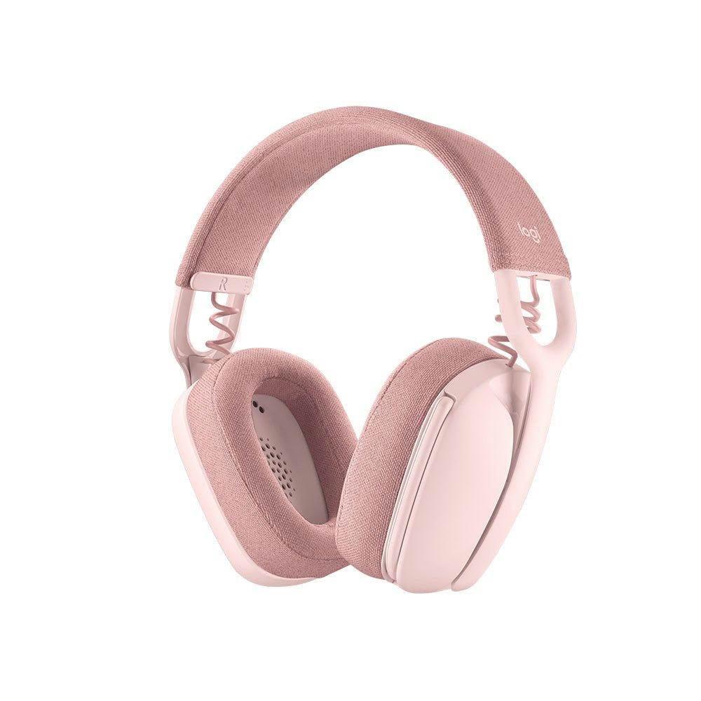 【Logitech 羅技】Logitech 羅技 Zone Vibe 100 無線藍牙耳機麥克風 玫瑰粉