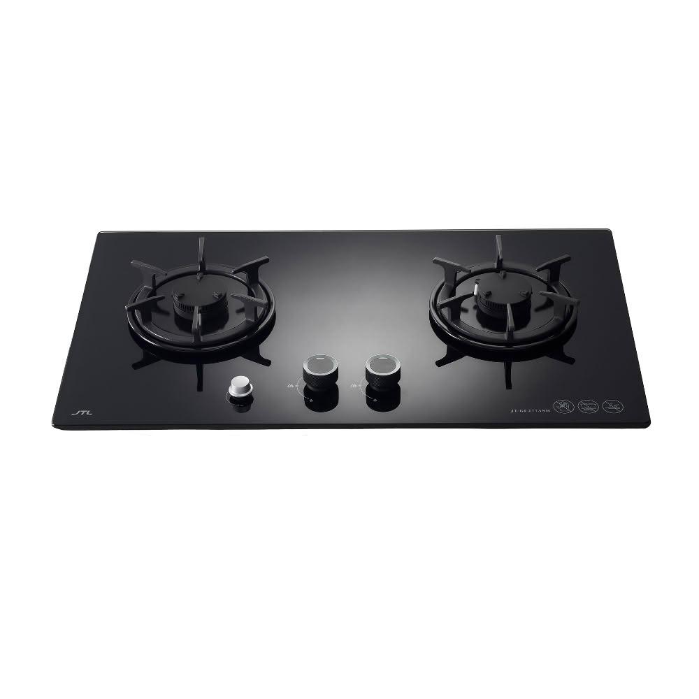 【喜特麗】(全省安裝)二口晶焱定時玻璃檯面爐瓦斯爐桶裝瓦斯JT-GC277ASH-LPG