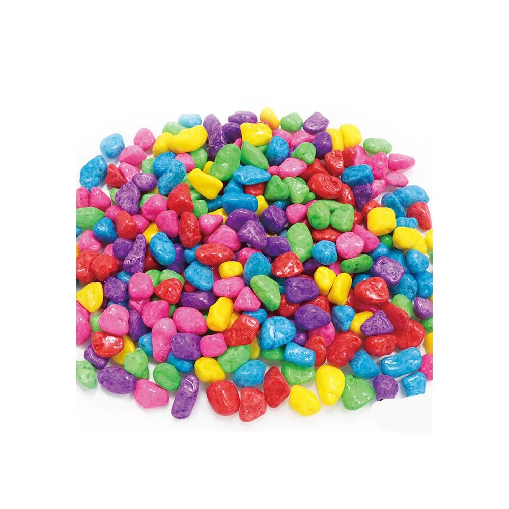 手作DIY材料 彩色石粒 彩色石頭 裝飾石頭 水族石頭