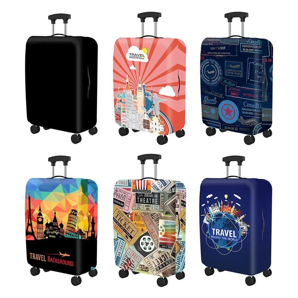 【City Roaming 城市漫遊】行李箱保護套 行李箱套 旅行箱套 全尺寸適用 行李套 彈力行李箱套 彈力箱套 旅行箱套