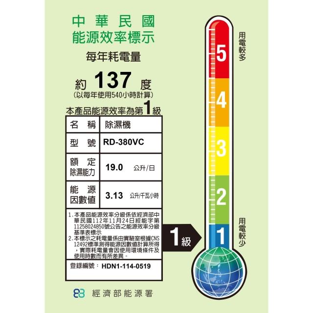 HITACHI RD-380VC HEPA 與清淨功能商品圖