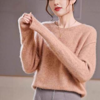免運 免稅 嚴選澳洲j口針織羊毛衫拉毛羊絨毛衣女輕奢秋冬濮院毛衫廠