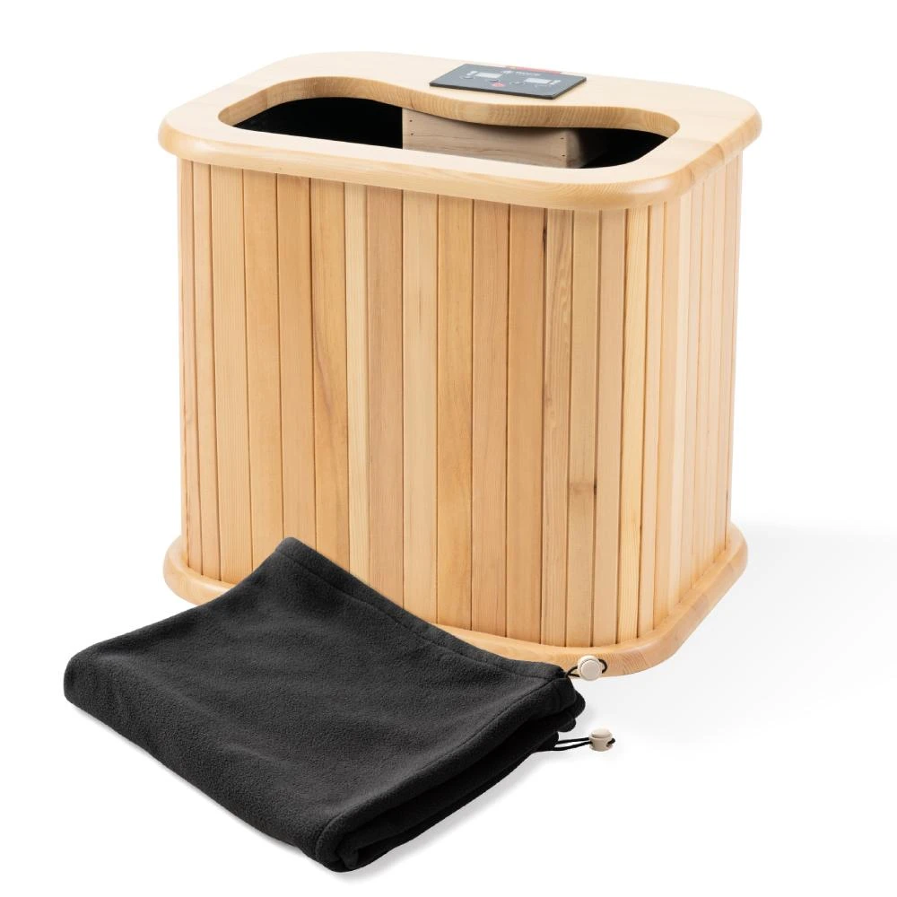 【巧福】預購-(原廠工廠直營)遠紅外線原木桑拿機 UC-856 韓式赭石輕便小型 (泡腳/桑拿桶/乾式泡腳機/保暖/桑拿)