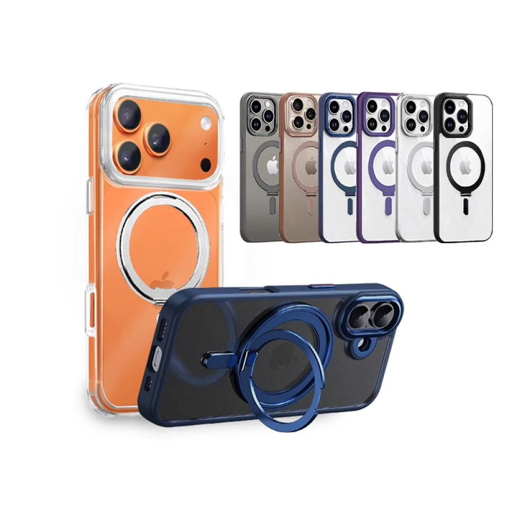 【貼膜達人】Apple 旋轉磁吸支架殼 Magsafe 手機保護殼 適用 iPhone i17 16 15 14 13 12
