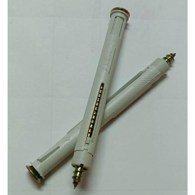 塑膠膨脹螺絲 平頭十字 木工/水泥牆 電鍍螺絲 直徑10/100長 膨脹螺絲 單支/整盒100支 塑膠壁虎