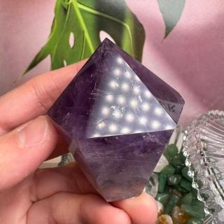 千奇國際精品】頂級玻利維亞紫水晶柱27號134公克天然水晶紫水晶柱骨幹