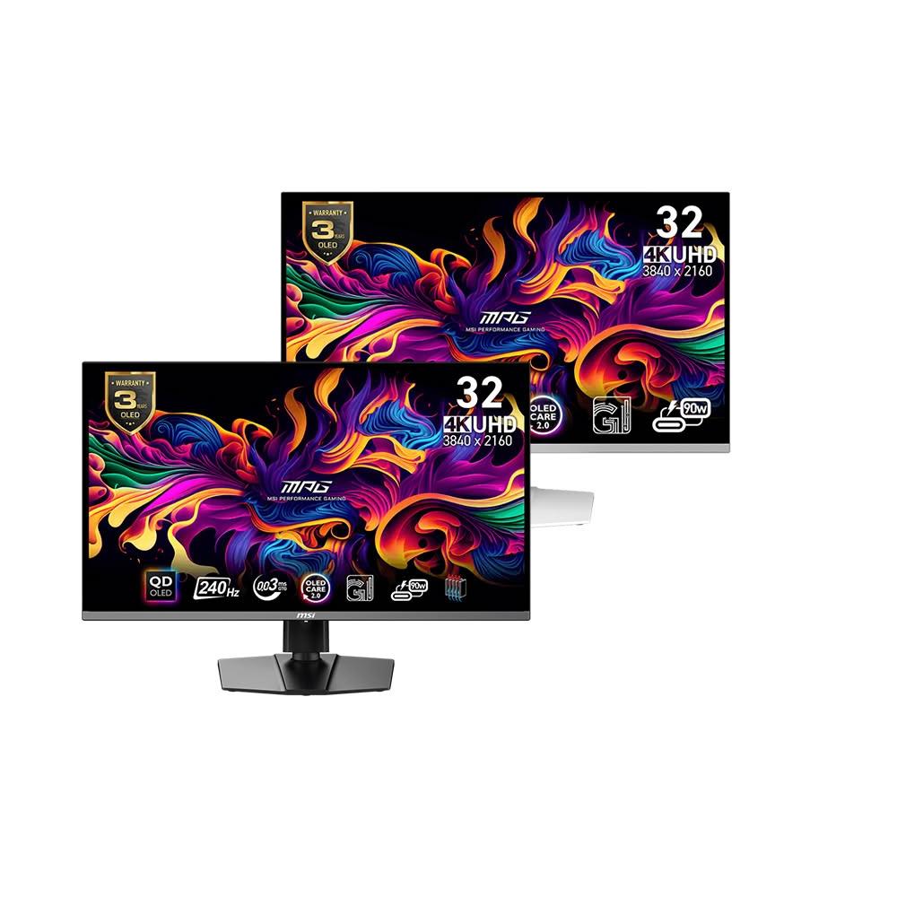 【MSI 微星】MSI 微星 MPG 321URX QD-OLED 電競螢幕 32吋 QD-OLED UHD 240Hz 可調節支架