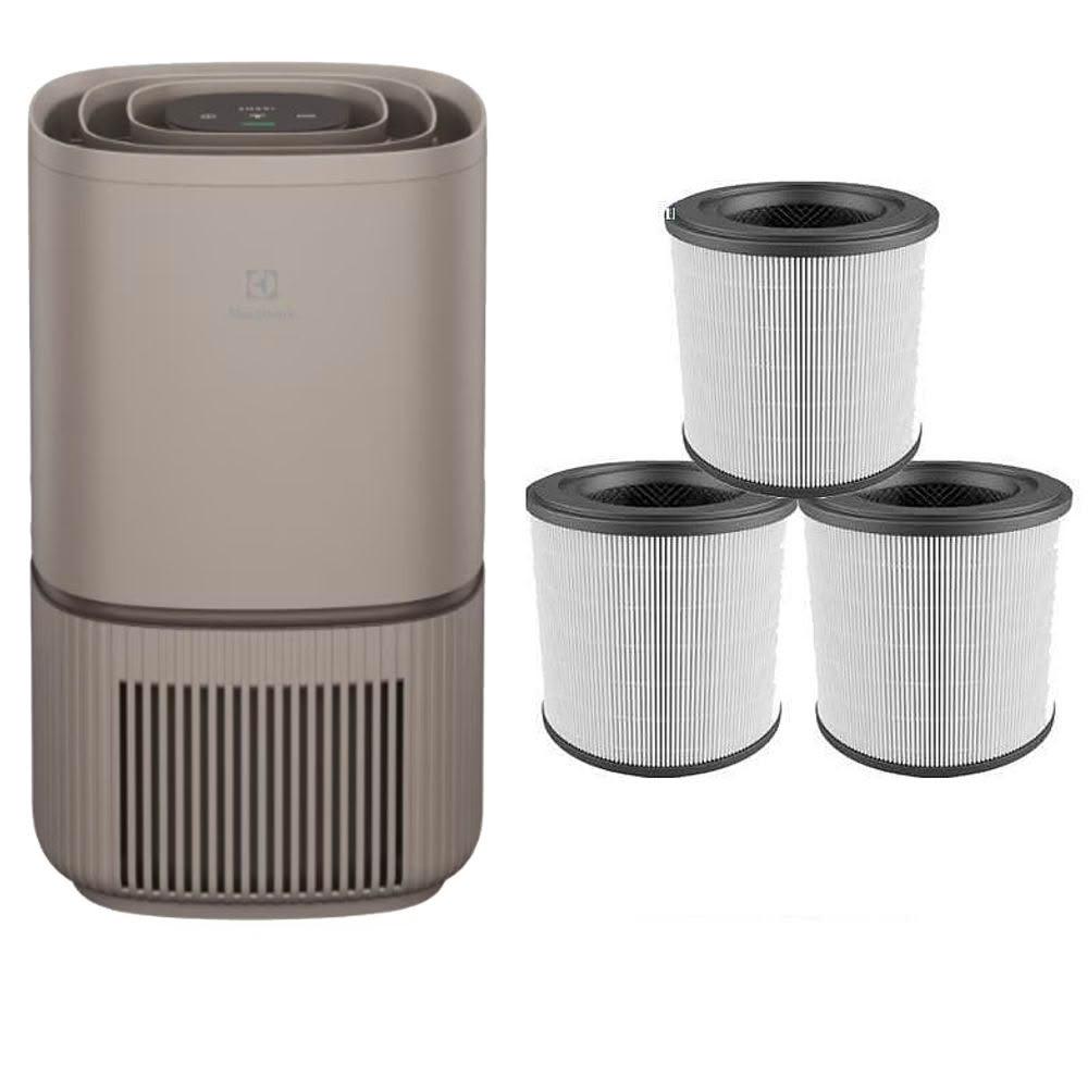 【Electrolux 伊萊克斯】EP32-27WBA 極適家居300 抗敏空氣清淨機 (奶茶棕)(3年免耗材-原廠濾網/機器內含濾網x1)