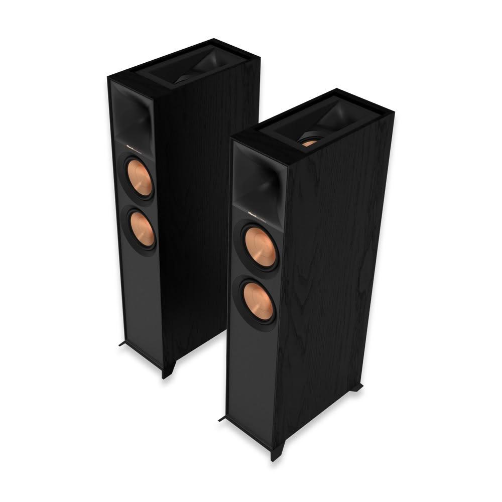 Klipsch 古力奇 R-605FA 落地式喇叭屬於 Reference II 系列，採用高品質 MDF 音箱材質，提供優異的音質表現。兩件式設計，適用於家庭影院與 Hi-Fi 系統，黑色外觀搭配天空聲道功能，是追求高音質的音響愛好者首選。