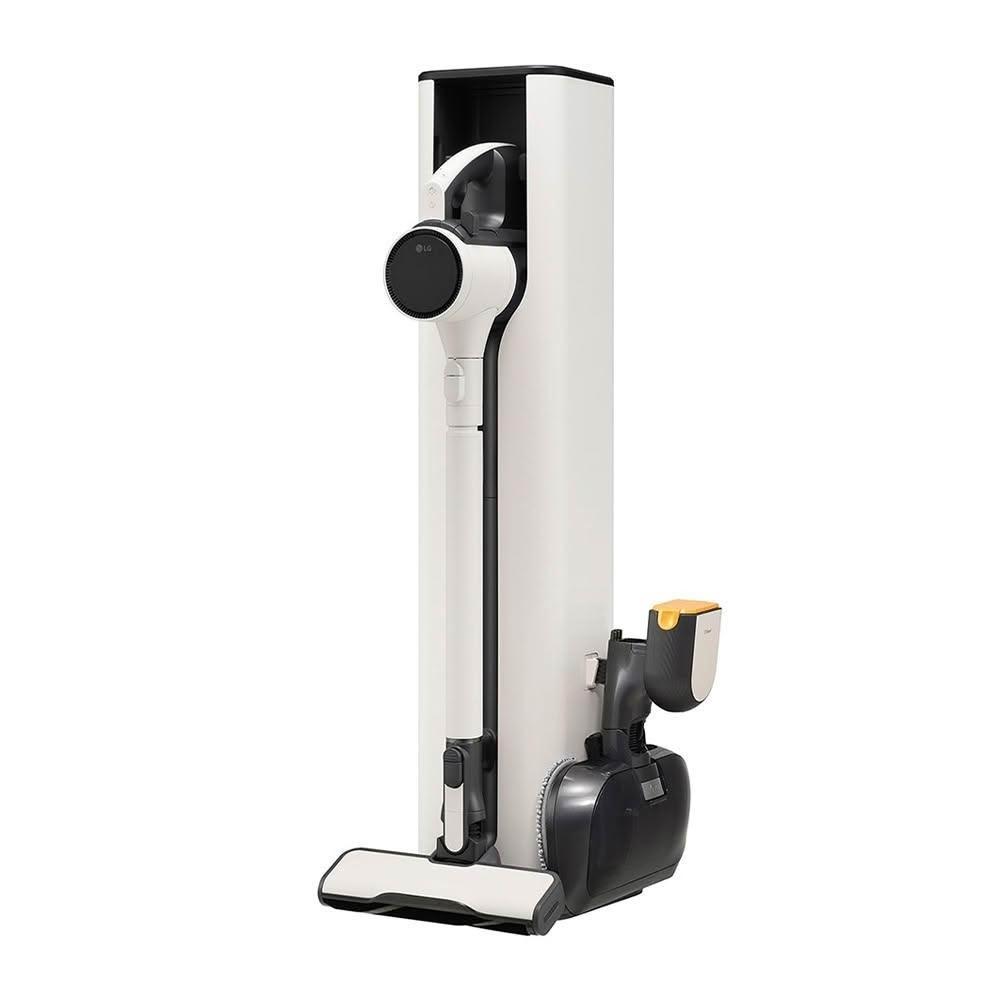 【LG 樂金】【福利品】A9X-STEAM ｜蒸氣版濕拖無線吸塵器｜ 自動集塵 ｜雪霧白