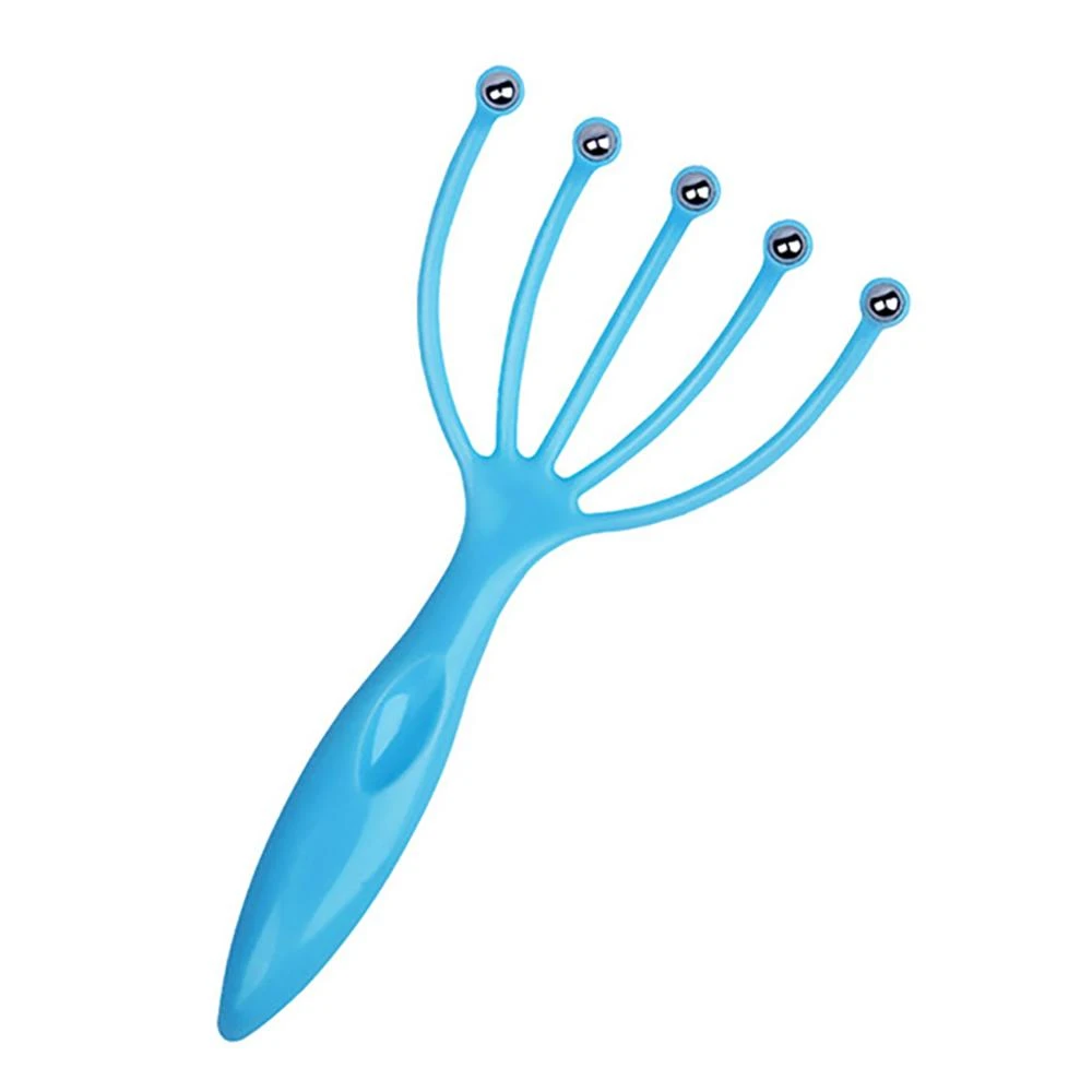 【COLOR ME】圓珠五爪按摩器 3個/組 (按摩爪 抓頭器 穴道 按摩棒 穴位 不求人 抓癢 五爪按摩梳 章魚爪 滾珠球  頭皮按摩)