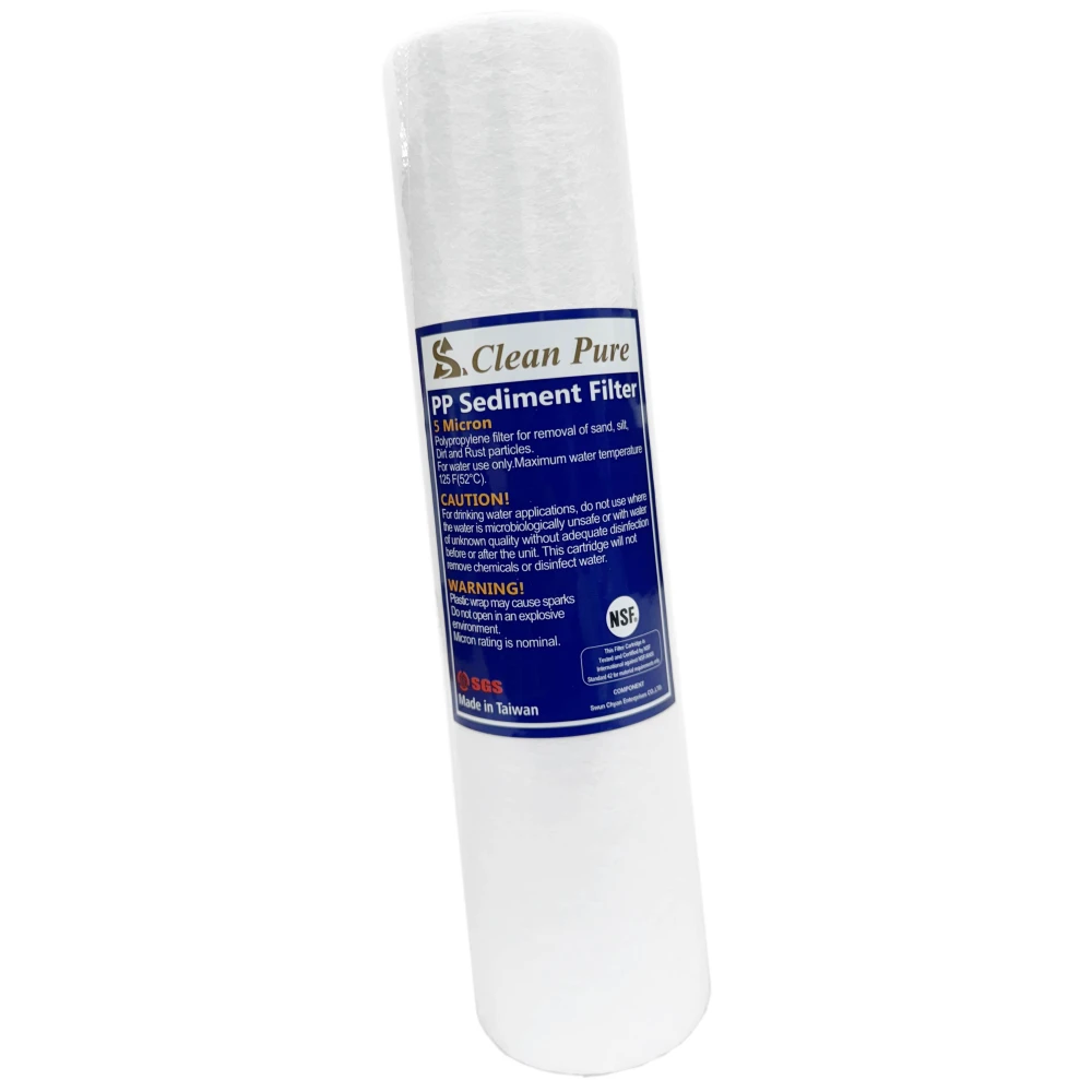 【水材雜貨店】Clean Pure 10吋 平面 5微米 / 1微米 PP 濾心
