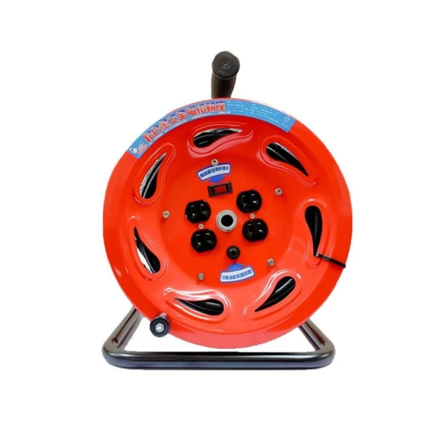 【spirit 電精靈】台灣製 3蕊3.5mm*100尺30米 DL-3100A 工業動力電纜輪座延長線 雙開關 中崙五金