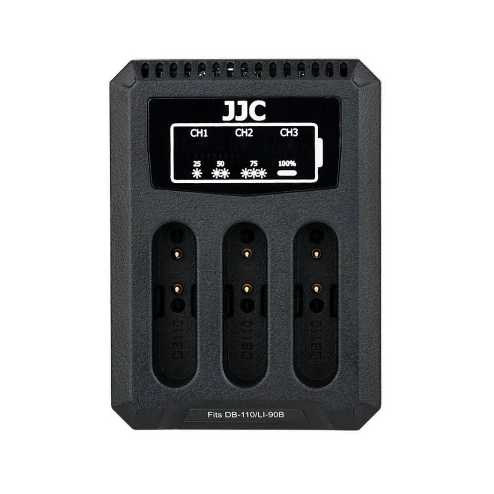 【JJC】相機電池充電器 理光 GR3 GR3X DB110 DB-110 OLYMPUS LI-90B Type C