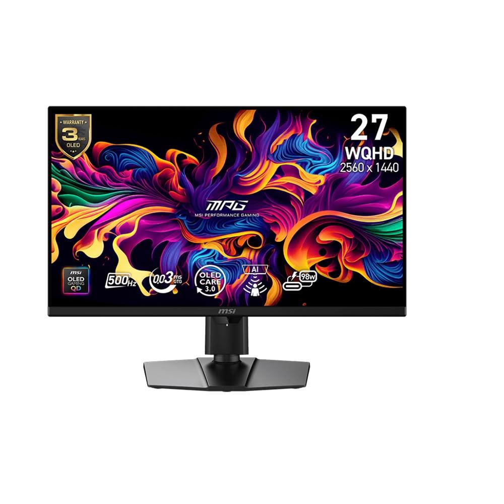 【MSI 微星】MSI 微星 MPG 271QR QD-OLED X50 電競螢幕 27吋 500Hz 2K 0.03ms 可旋轉