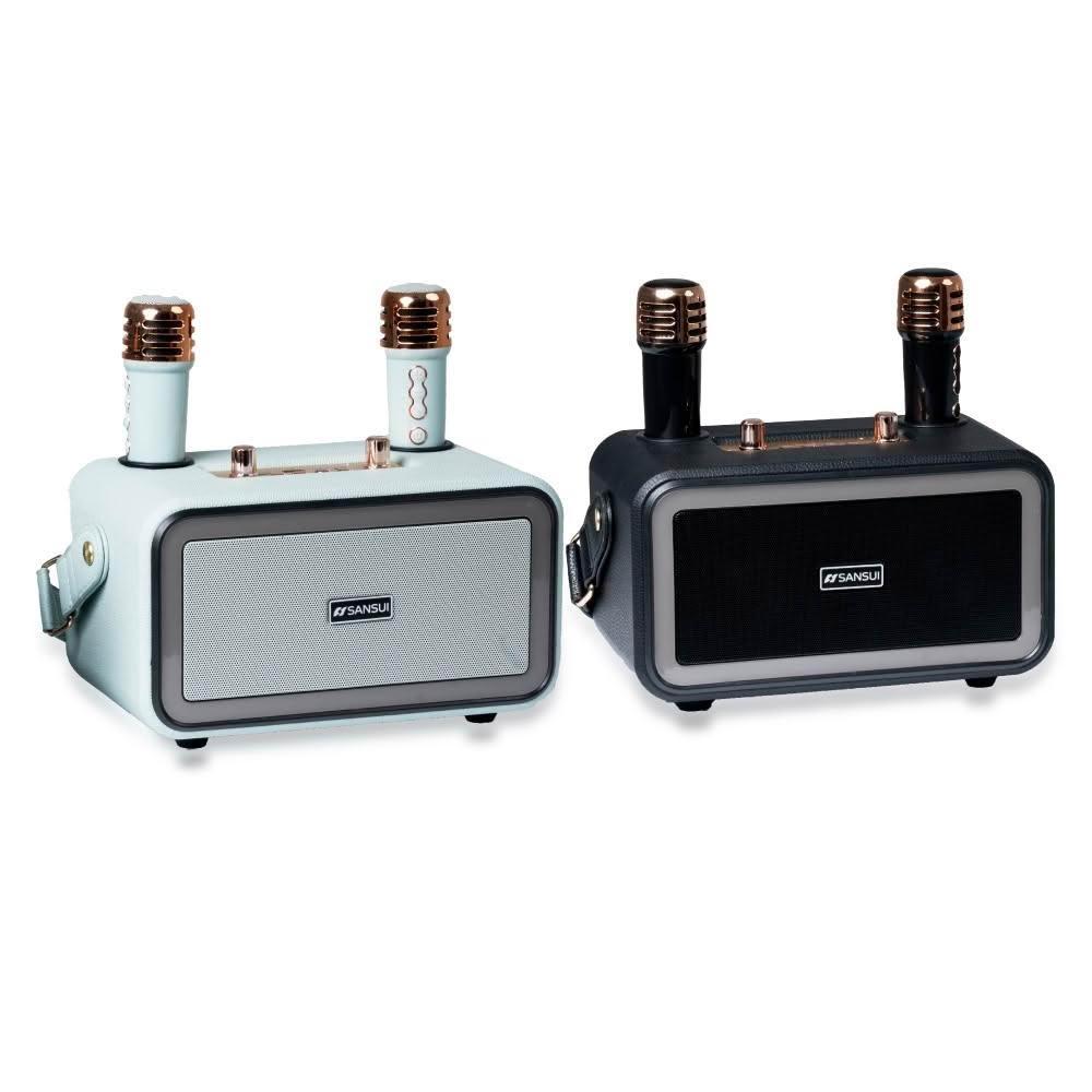 【SANSUI 山水】百變小歌姬|無線行動KTV 藍牙喇叭 卡拉OK 一鍵消原音 SKTV-K33