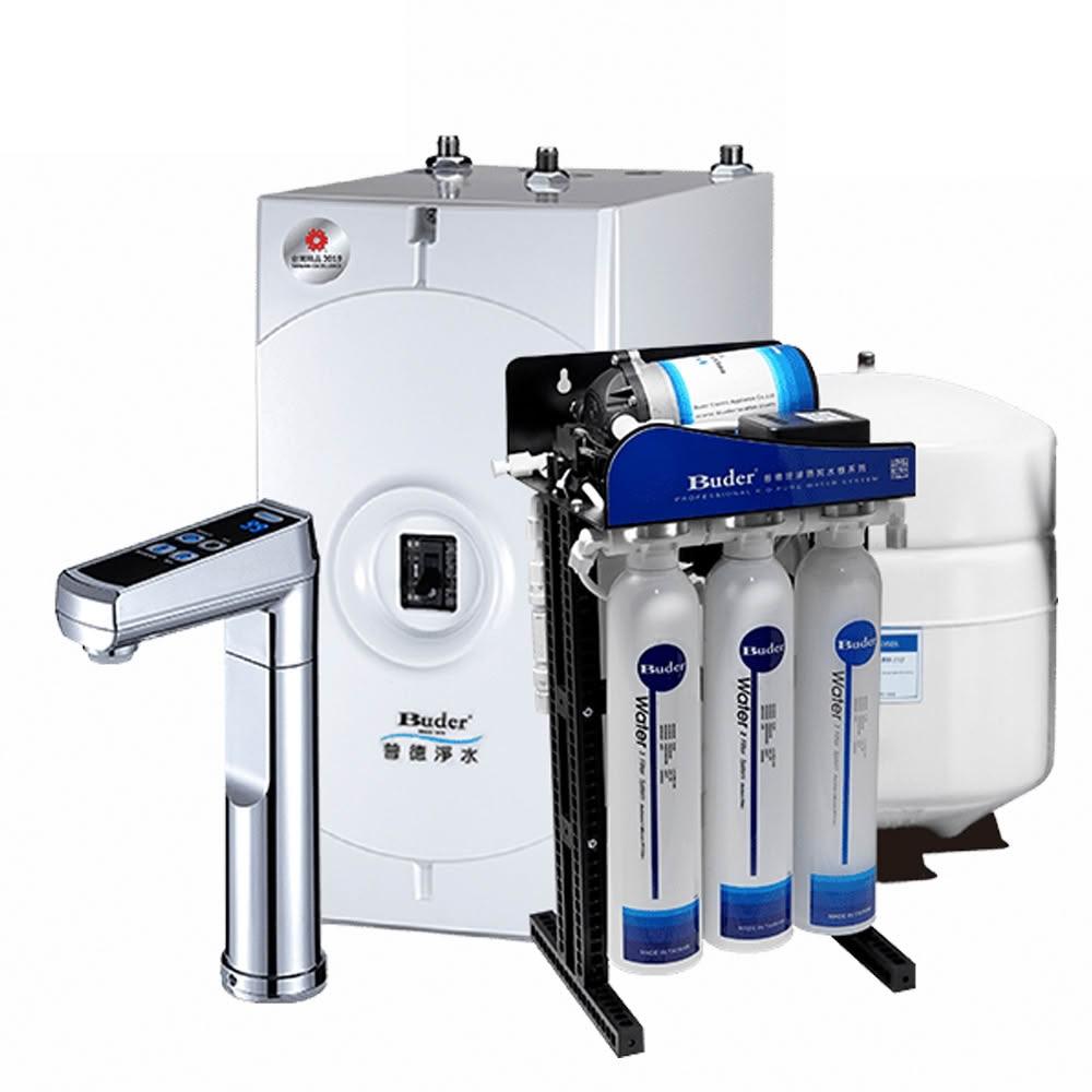 【Buder 普德】BD-3004NH 廚下型冷熱觸控飲水機 搭配 RO-2604 五道RO純水機