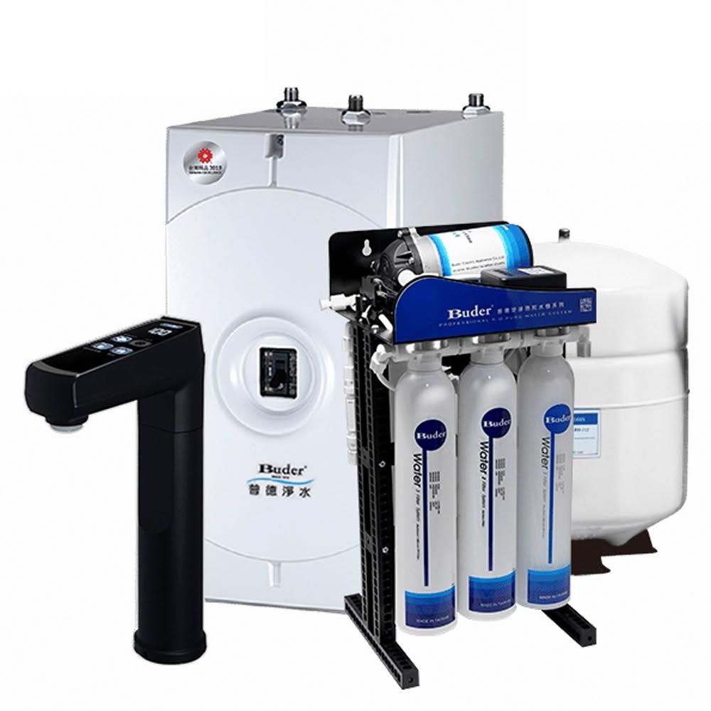 【Buder 普德】BD-3004NHB 廚下型冷熱觸控飲水機 搭配 RO-2604 五道RO純水機
