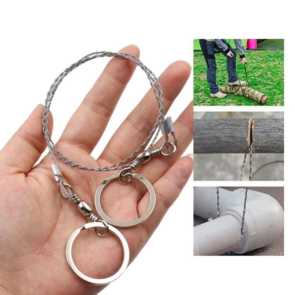 手拉鋼絲鋸繩工具男線鋸 拉鋸 戶外線鋸 野外求生 手拉鋸繩 手拉線鋸鋸 鋸子 鋸繩 簡易鋸繩