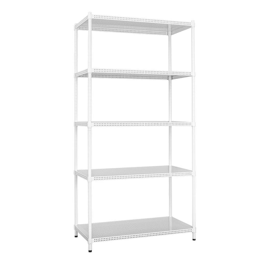 【dayneeds 日需百備】極致美學 90x45x180公分烤漆五層架 兩色可選 沖孔鐵架/收納層架/展示架/層架/鐵架
