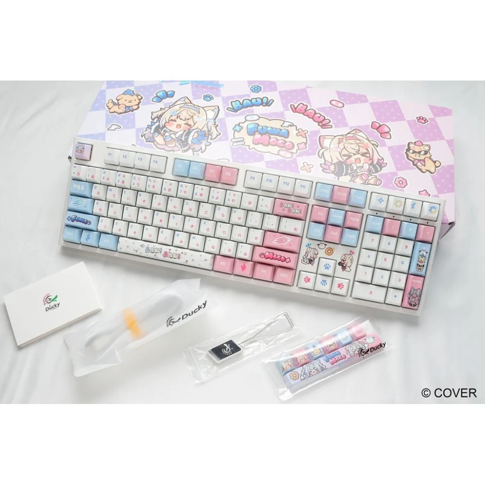 【Ducky】Ducky x hololive EN FUWAMOCO 聯名限定版機械式鍵盤 (附贈同款滑鼠墊)