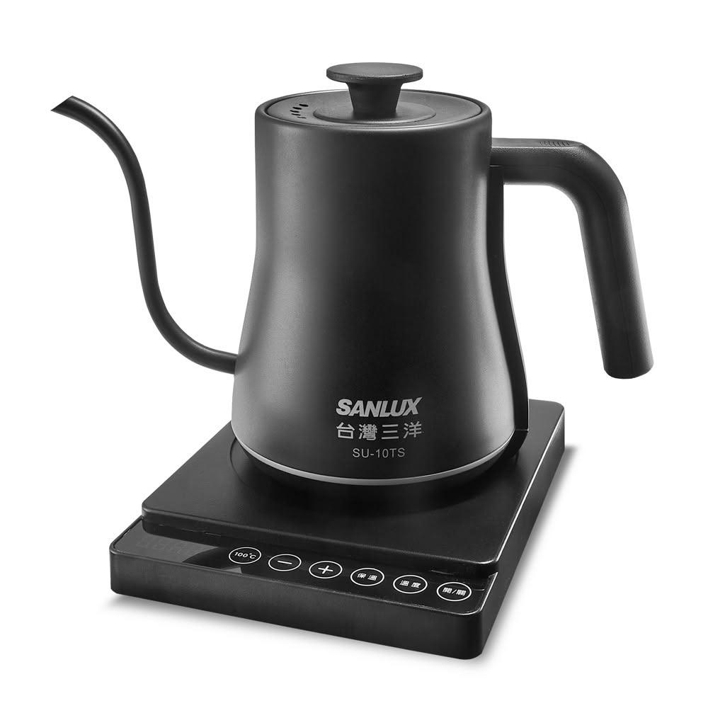 【SANLUX 台灣三洋】溫控型不鏽鋼手沖細口快煮壺 SU-10TS