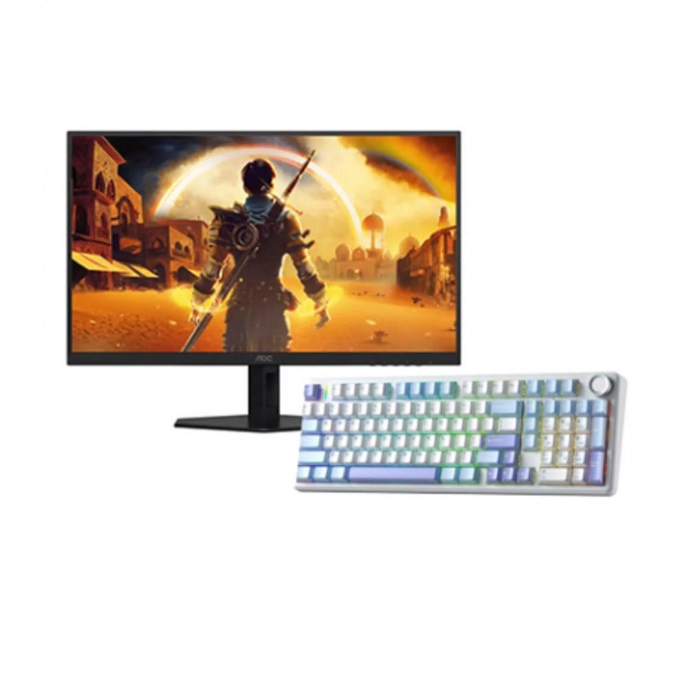 【AOC】【破盤價】【27型】AOC Q27G40XMN 電競螢幕+狼蛛 AULA F99pro 星落凝雲(加碼送滑鼠)