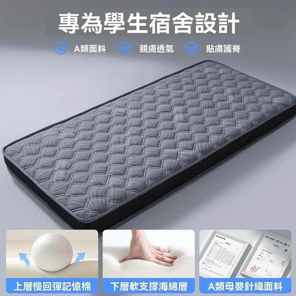 【紅豆家居 臺南現貨 1-3日內達】 床墊 乳膠床墊 記憶乳膠床墊 可摺疊床墊 不塌陷 學生宿捨床墊 單人床墊 雙人床墊