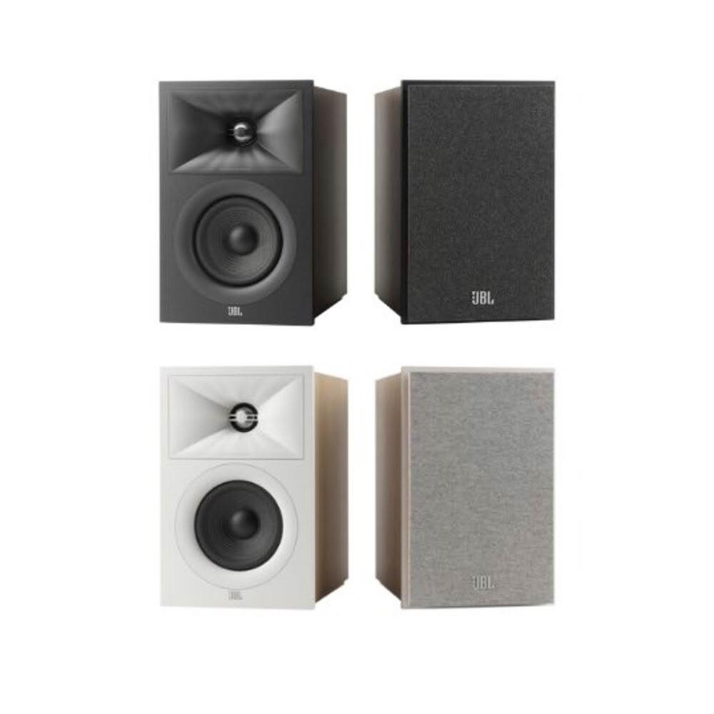 JBL Stage 240B 書架型劇院喇叭與卡拉OK喇叭，適合主喇叭、前置、左右、後置或環繞使用。白色系設計，尺寸272x175x217mm，重4.6kg/支，無WiFi與藍芽，具防潑水功能，1年保固，產地中國，BSMI許可R63234，完美提升家庭劇院與KTV體驗。