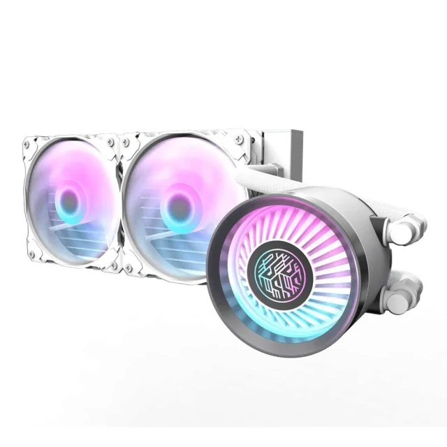 【darkFlash 大飛】Nebula DN240 ARGB 一體式 白色 水冷 CPU 散熱器