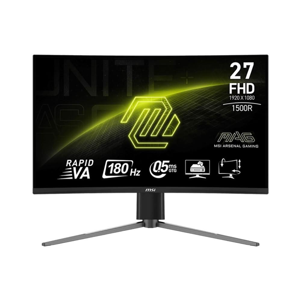 【MSI 微星】MAG 27C6PF HDR曲面電競螢幕 (27型/FHD/180Hz/0.5ms/HDMI/DP/VA/升降腳座)