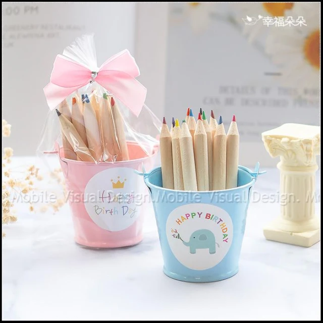 生日 禮物 「鐵桶裝」12色 彩色鉛筆 生日分享禮 幼兒園禮物 開學文具 g2879