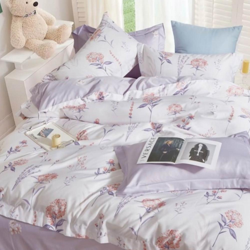 【不賴床】台灣製 天絲床包被套四件組A-多尺寸 單人/雙人/加大/特大 被套 萊賽爾 天絲床包 透氣 抗菌 多色任選