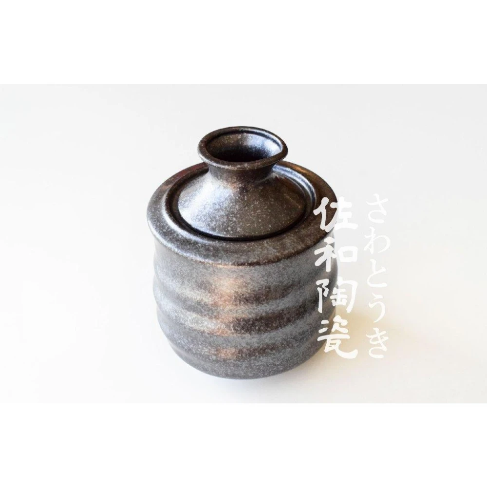 +佐和陶瓷餐具批發+【黑結晶燜酒器L-日本製 XL1407611】日料 酒壺 酒器 餐廳 送禮 搬家 居酒屋 無菜單