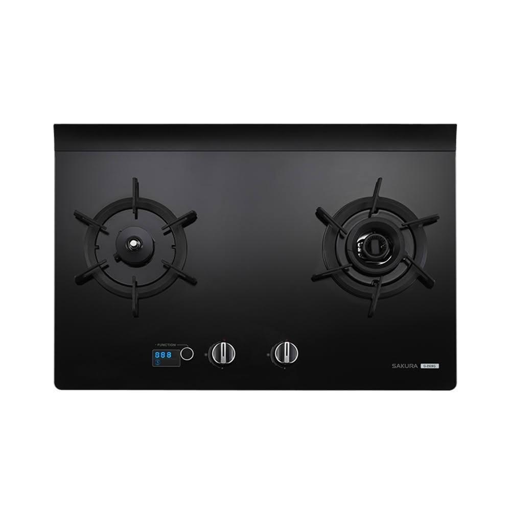 【SAKURA 櫻花】櫻花 SAKURA G2928GB 智能雙炫火二口玻璃檯面爐 大面板 黑色強化玻璃 (僅限 中彰投 含基本安裝) 免運