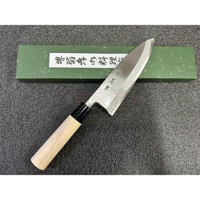 堺孝行165mm 堺菊孝日本製改良霞研出刃魚刀日式魚刀雞肉刀日式料理料理