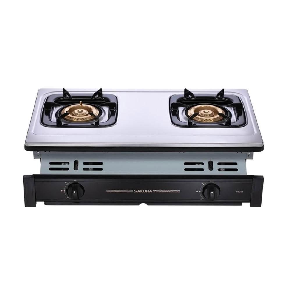 【SAKURA 櫻花】櫻花 SAKURA G6201S 二口節能安全爐 銅鋁爐頭 崁入爐  (含基本安裝 限中彰投) 免運