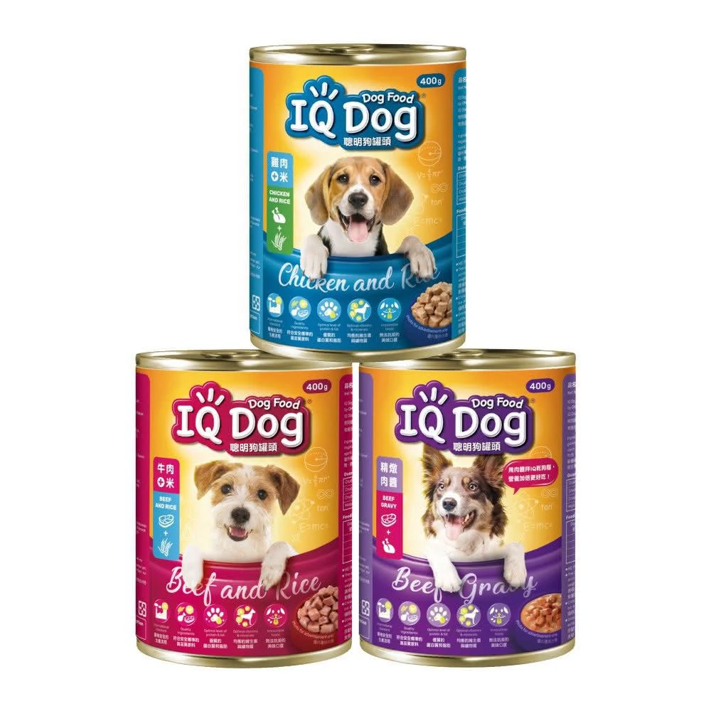 【IQ DOG】聰明狗罐頭 400g（成犬適用）