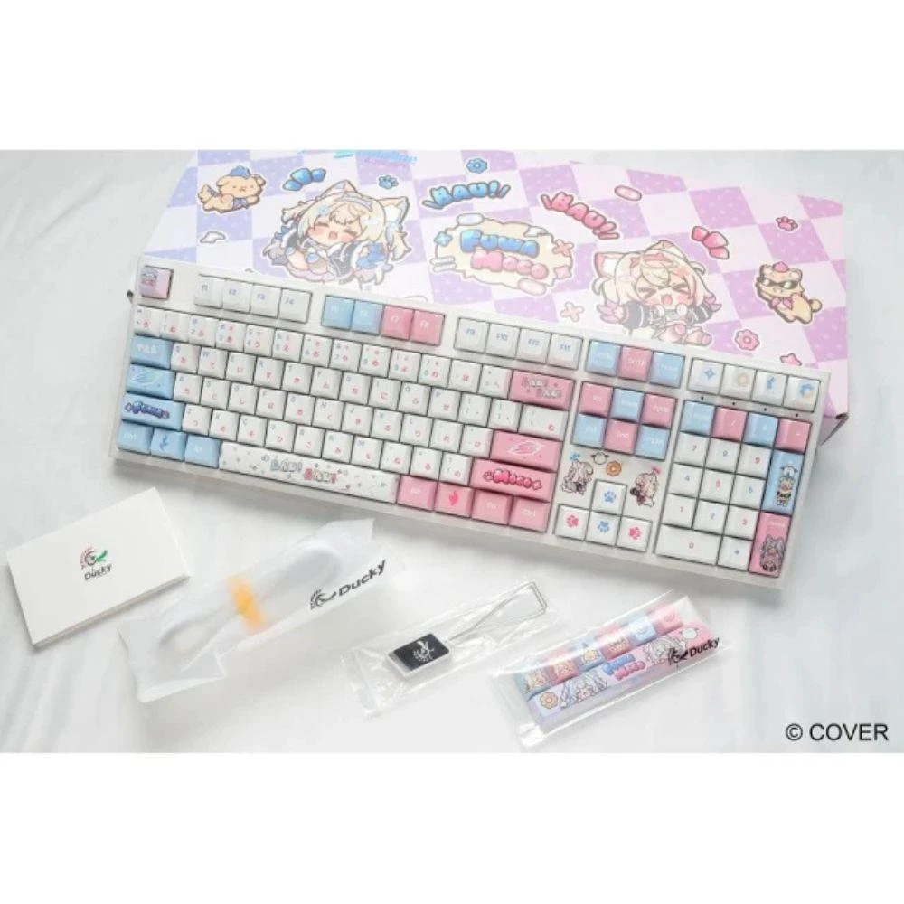【Ducky】Ducky x hololive EN FUWAMOCO 聯名限定版機械式鍵盤 (附贈同款滑鼠墊)