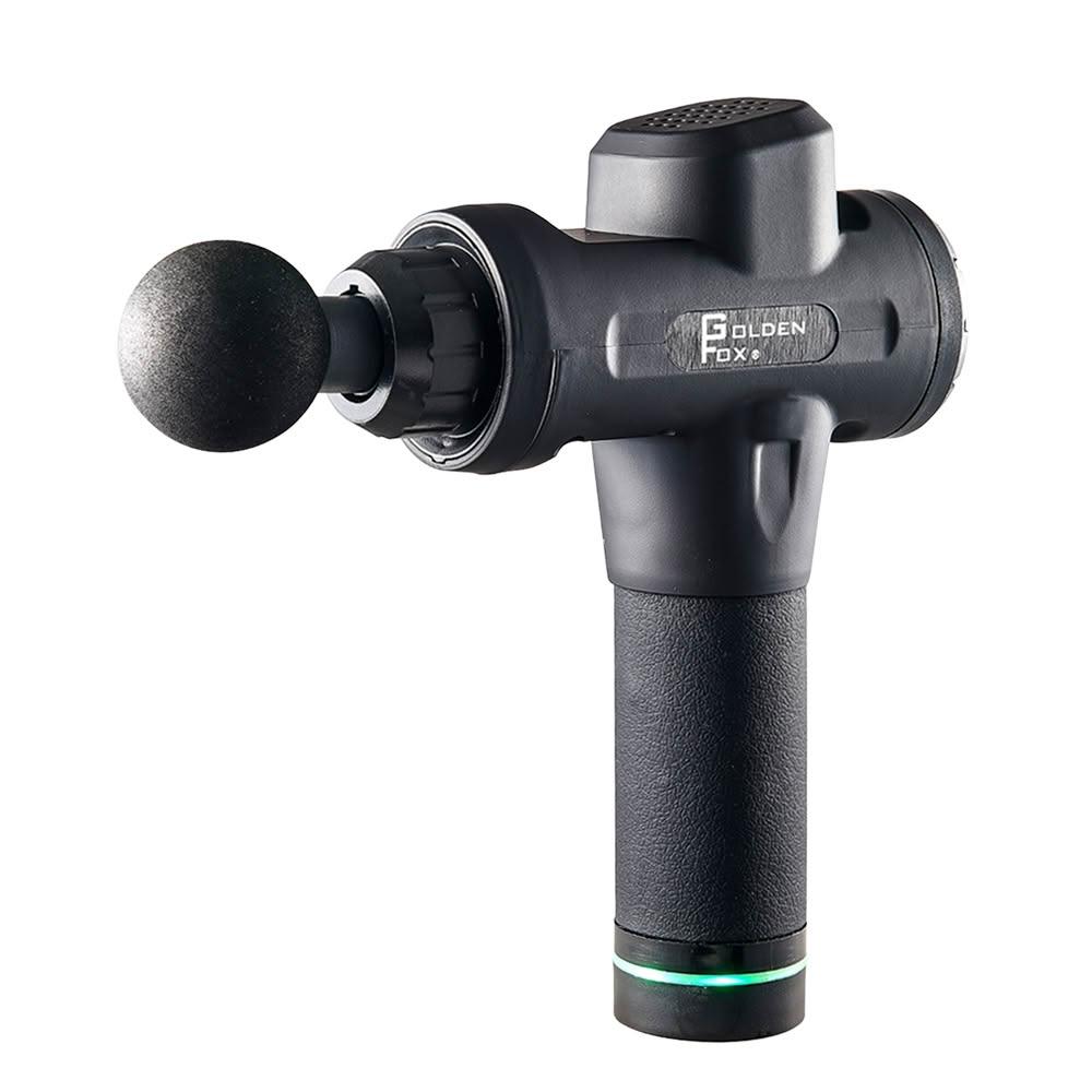 【GOLDEN FOX】按摩槍GF-901低噪音/20段速度/8種按摩頭/振動/按摩棒/充電式/無線/筋膜槍