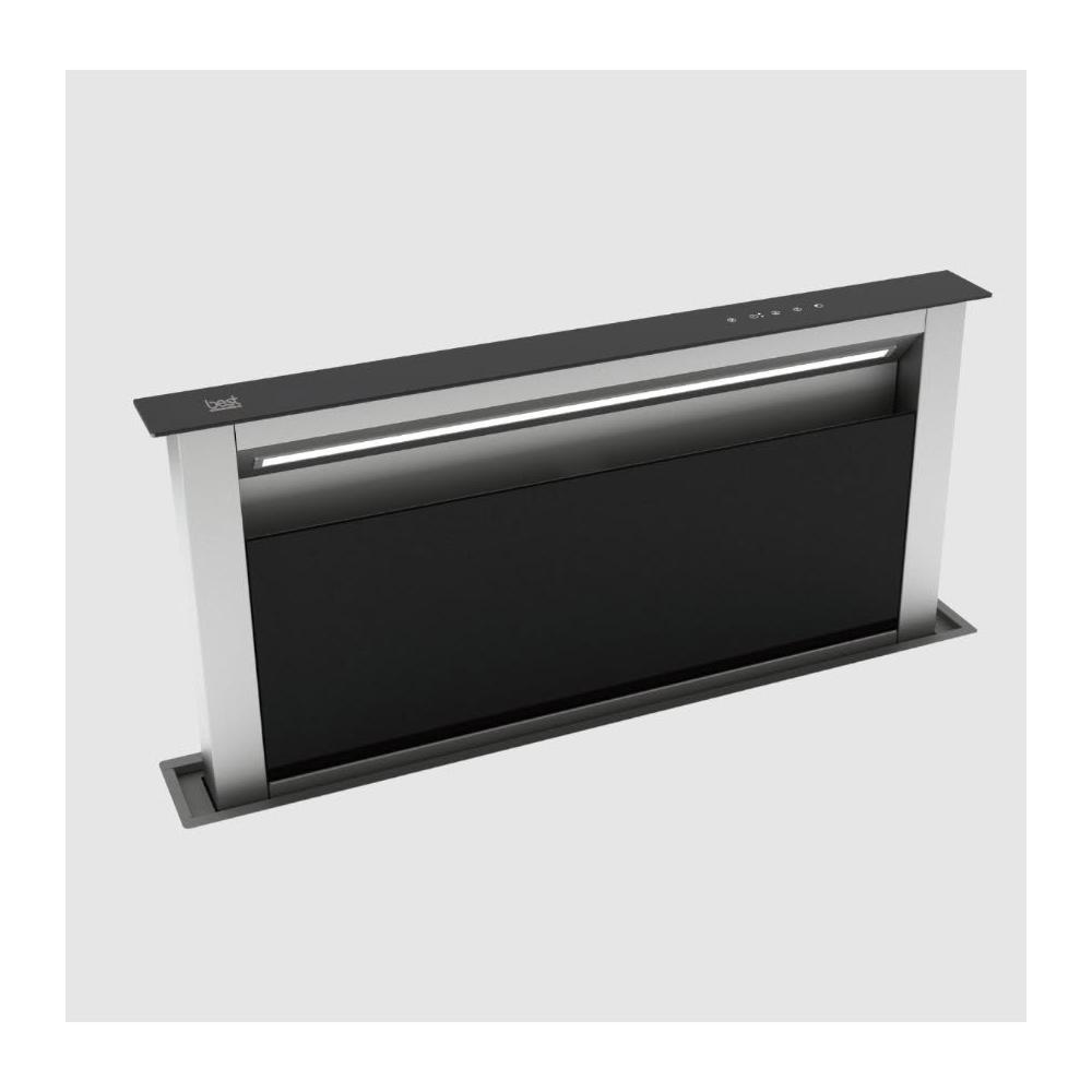 Best 貝斯特 DD6390 隱藏式抽油煙機，採用優質不鏽鋼材質，電子式按鍵開關，4段風速調整，機體尺寸898 x 120 x 400 mm，適合110V/60Hz使用，附遙控器×1，保固1年，BSMI許可字號R31228，不含安裝服務，高效隱藏設計提升廚房美觀與清潔效率。